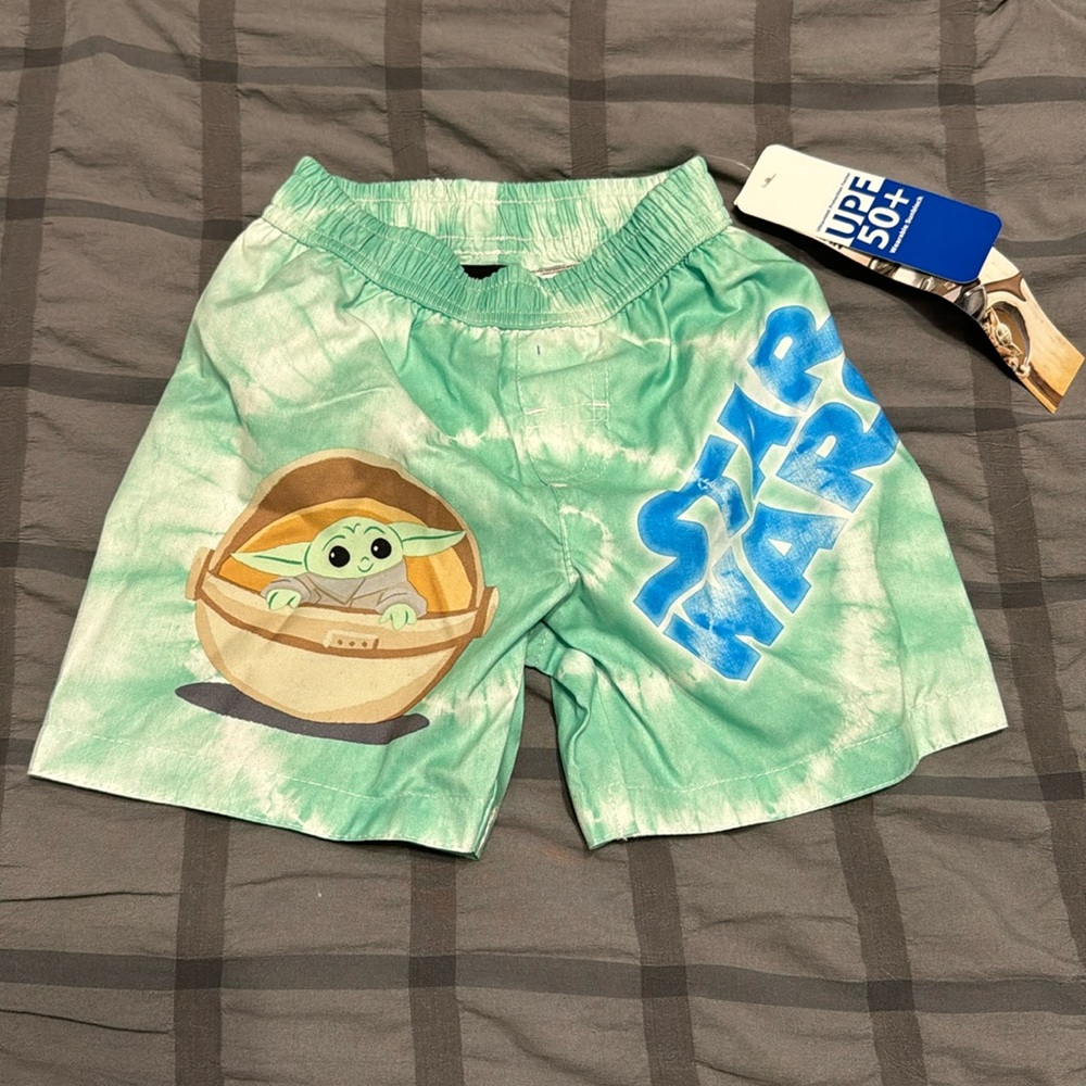 Star Wars baby yoda swim shorts